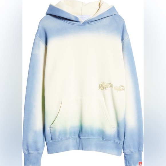 JUNGLES SPRAY DYED HOODIE (BIRCH BLUE GREEN) - Picture 4 of 9